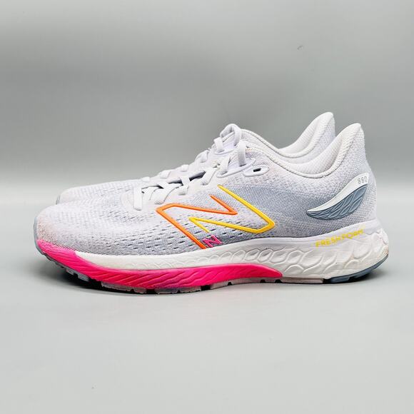 New Balance Shoes Womens 9 Gray Pink Fresh Foam 880v12 Running Athletic Sneaker - Picture 4 of 10
